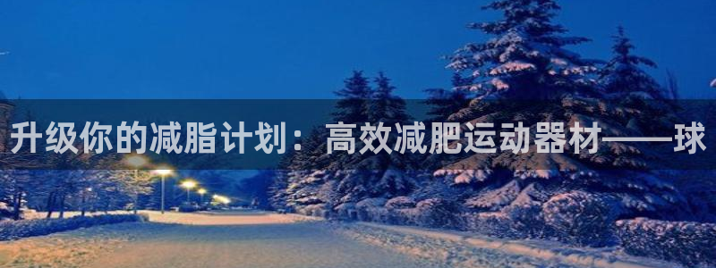 意昂5(KGAME)官方：升级你的减脂计划：高效减肥运动器材